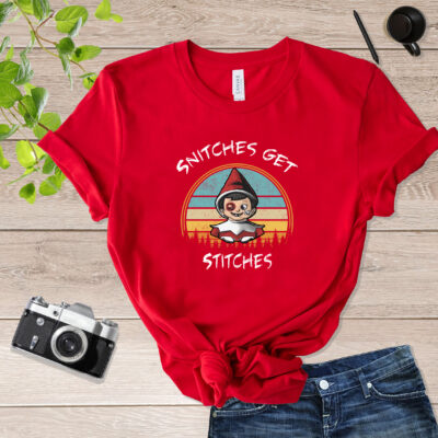 Vintage Snitches Get Stitches Bruised XMAS Elf Snitches Get Stitches Shirt