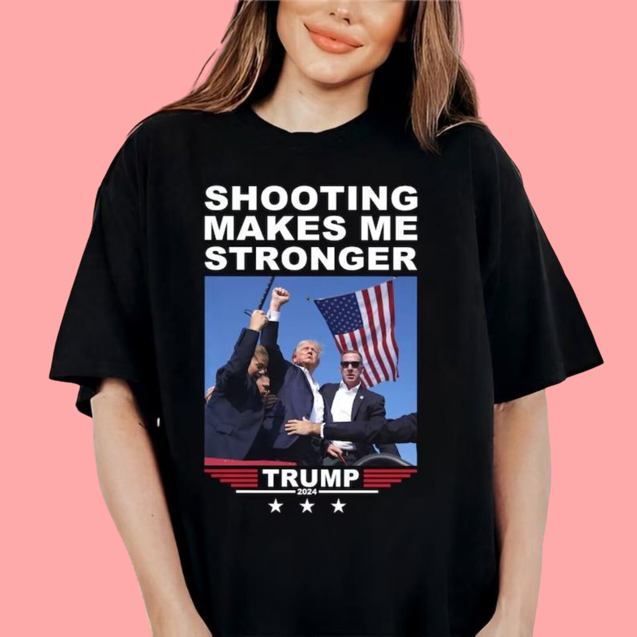 Shooting Makes Me Stronger- Trump Assassination Shirt 2024